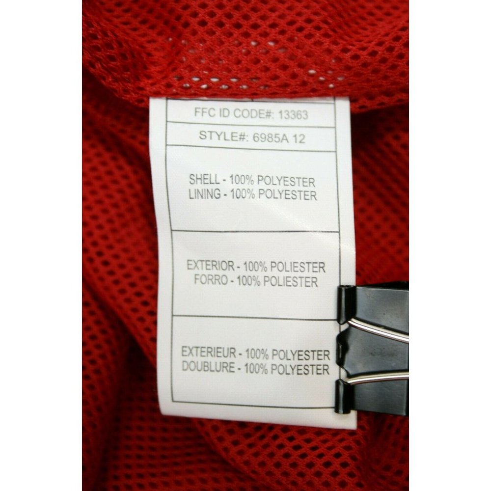 Adidas Jacket Mens Sz Small Nebraska Woven Warmup Style 6985A Red $49 - Picture 8 of 12
